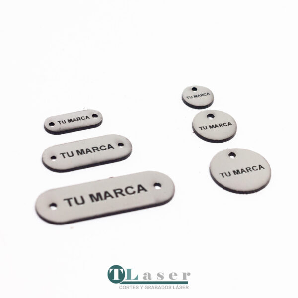 Etiquetas Bicapa símil metal - Image 2