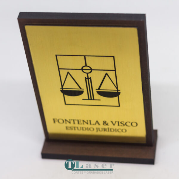 Reconocimientos en acrílico bicapa símil metal sobre mdf de 5,5 mm - Image 5