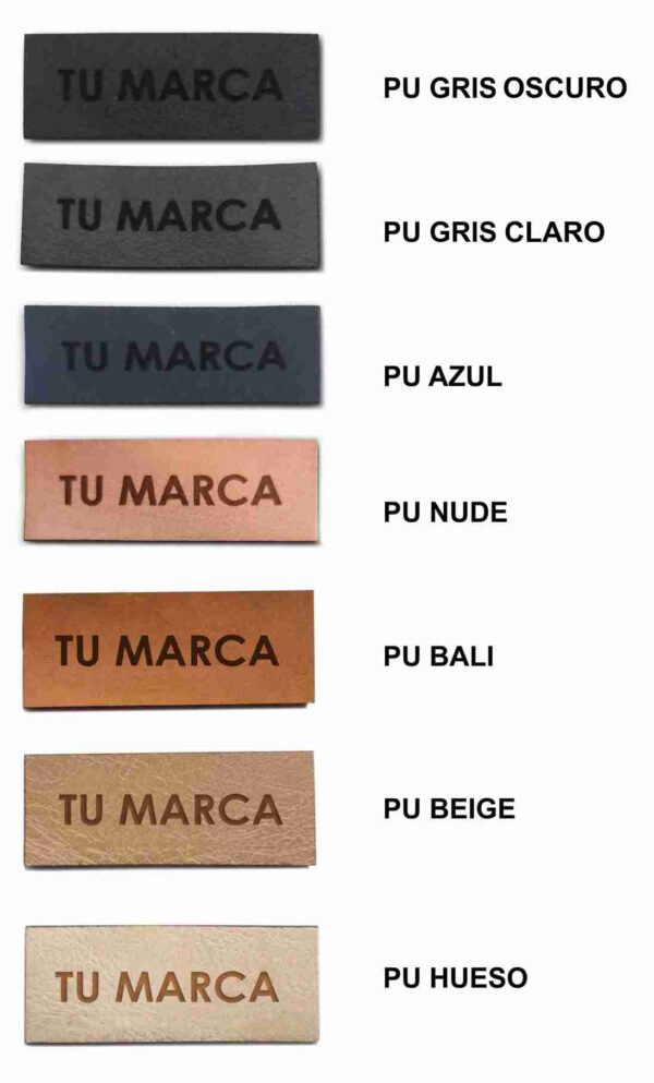 Etiquetas Eco cuero PU