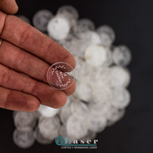 Etiquetas Acrílicas transparentes de 2mm de espesor